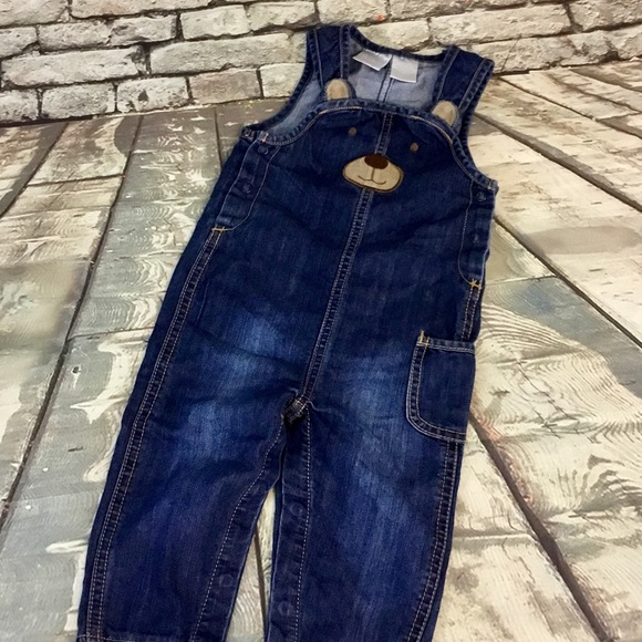 3/$20 Koala Kids Denim Color Bear Overalls - Picture 2 of 8